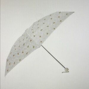 White Umbrella with Bee Pattern